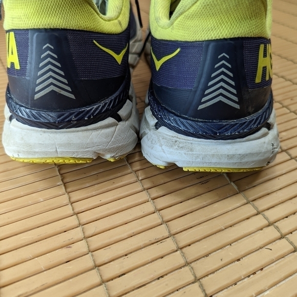 Hoka One One Shoes Clifton 7 Running Sneakers purple/yellow Mens Size 11.5 main image 7